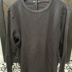 Madewell Men's Charcoal Long Sleeve Tee
